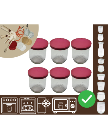 Słoiki WECK 6szt/ silikonowe wieko słoik 1l 1062ml TULIP