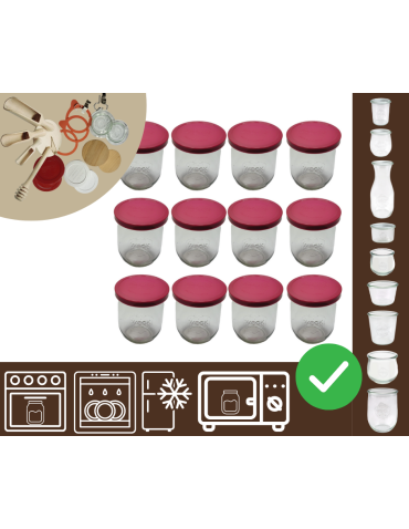 Słoiki WECK 12szt/ silikonowe wieko słoik 1l 1062ml TULIP
