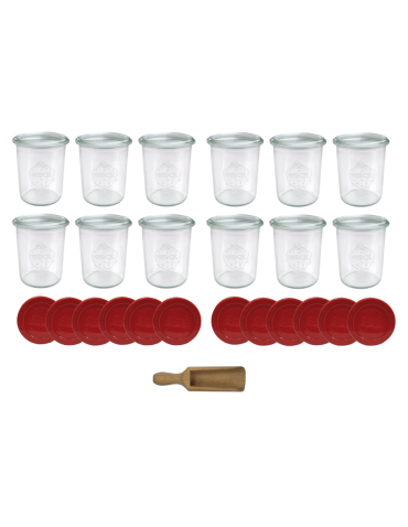 Słoiki i Dodatki - Słoiki WECK x12 / silikonowe wieko, miarka słoik 160ml MOLD - product 3