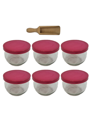 Słoiki i Dodatki - Słoiki WECK 6szt/ silikonowe wieko, miarka słoik 370ml TULIP - product 3