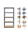 Regał metalowy regał magazynowy garażowy HELIOS premium 196x110x45 5x175kg