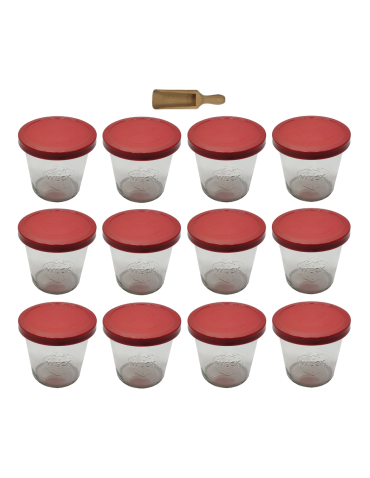 Słoiki i Dodatki - Słoiki WECK 12szt/ silikonowe wieko, miarka słoik 580ml MOLD - product 3