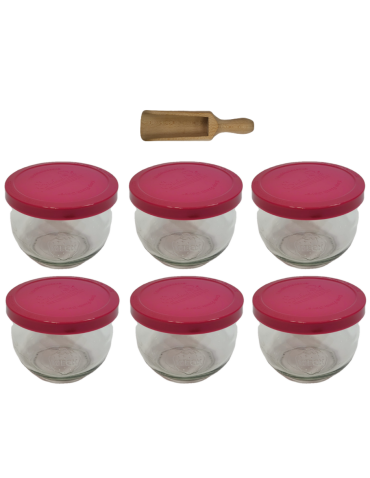 Słoiki i Dodatki - Słoiki WECK 6szt/ silikonowe wieko, miarka słoik 580ml TULIP - product 3