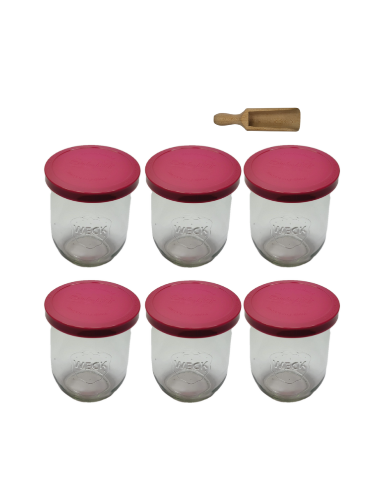 Słoiki i Dodatki - Słoiki WECK 6szt/ silikonowe wieko, miarka słoik 1l 1062ml TULIP - product b2b.wamar.biz 3