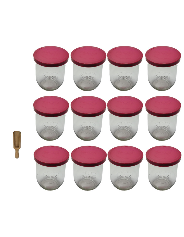 Słoiki i Dodatki - Słoiki WECK 12szt/ silikonowe wieko, miarka słoik 1l 1062ml TULIP - product b2b.wamar.biz 3