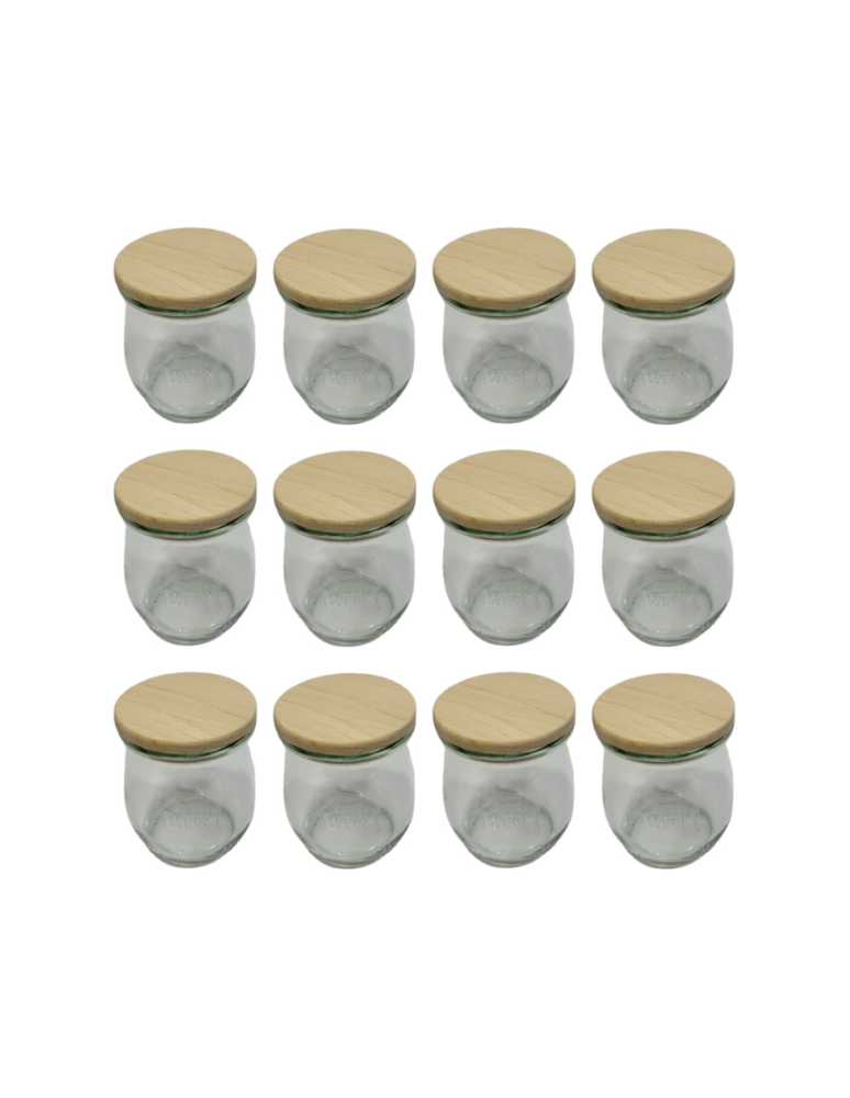 Słoiki i Dodatki - Słoiki WECK 12szt/ drewniane wieko słoik 220ml TULIP - product b2b.wamar.biz 3