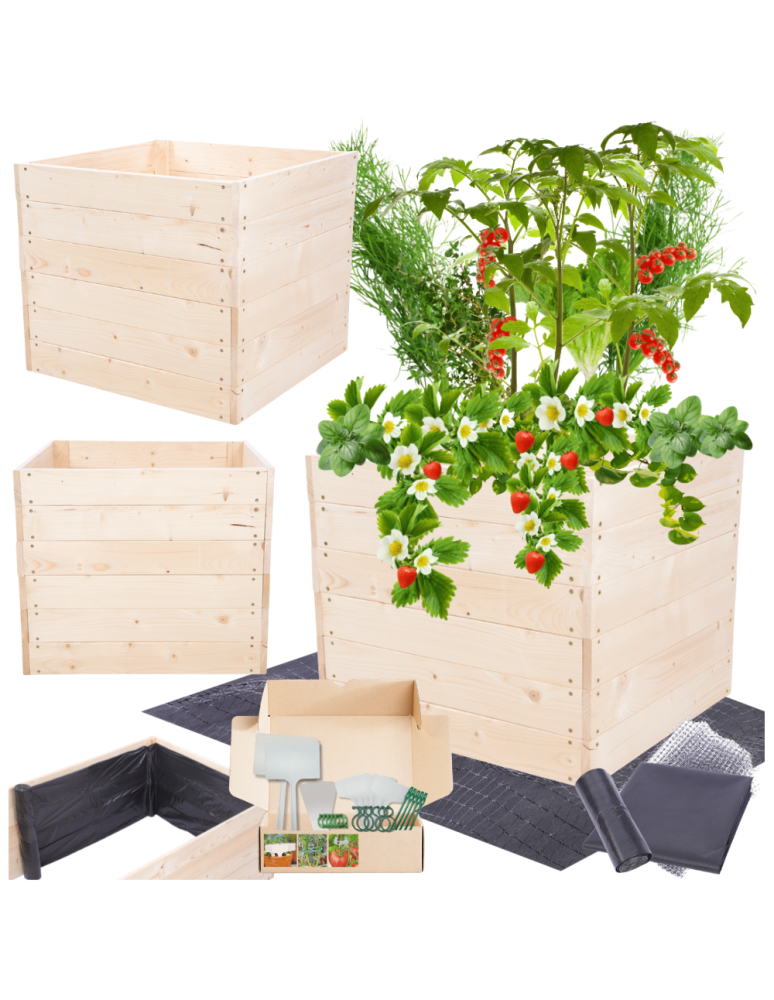 Uprawowe skrzynie ogrodowe- Warzywniaki- skrzynia do uprawy - Skrzynia na warzywa skrzynie na warzywniak inspekt donica grządka 54x93x90 - product b2b.wamar.biz 1