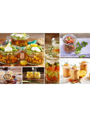 Słoiki i Dodatki - Słoiki WECK 12szt/ drewniane wieko słoik 370ml MOLD - product 9