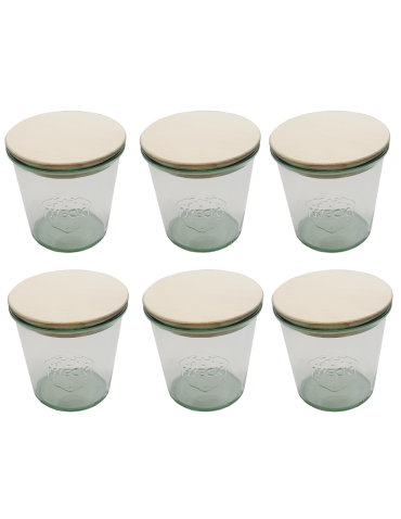 Słoiki i Dodatki - Słoiki WECK 6szt/ drewniane wieko słoik 580ml MOLD - product 3