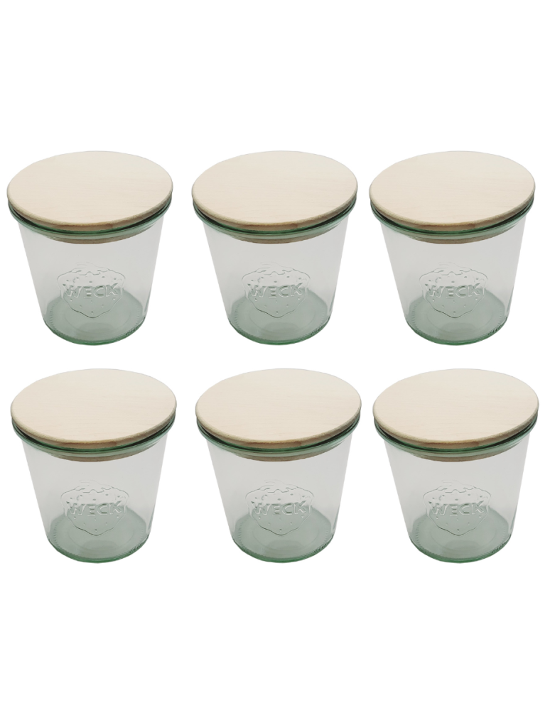 Słoiki i Dodatki - Słoiki WECK 6szt/ drewniane wieko słoik 580ml MOLD - product b2b.wamar.biz 3