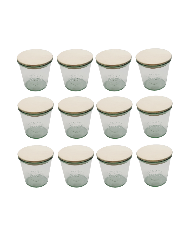 Słoiki i Dodatki - Słoiki WECK 12szt/ drewniane wieko słoik 580ml MOLD - produkt b2b.wamar.biz 3