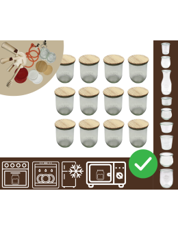 Słoiki WECK 12szt/ drewniane wieko słoik 1l 1062ml TULIP