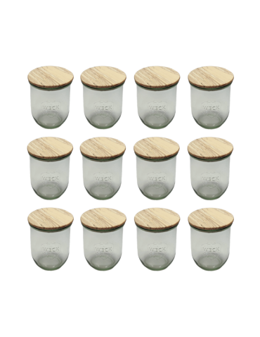 Słoiki i Dodatki - Słoiki WECK 12szt/ drewniane wieko słoik 1l 1062ml TULIP - product 3