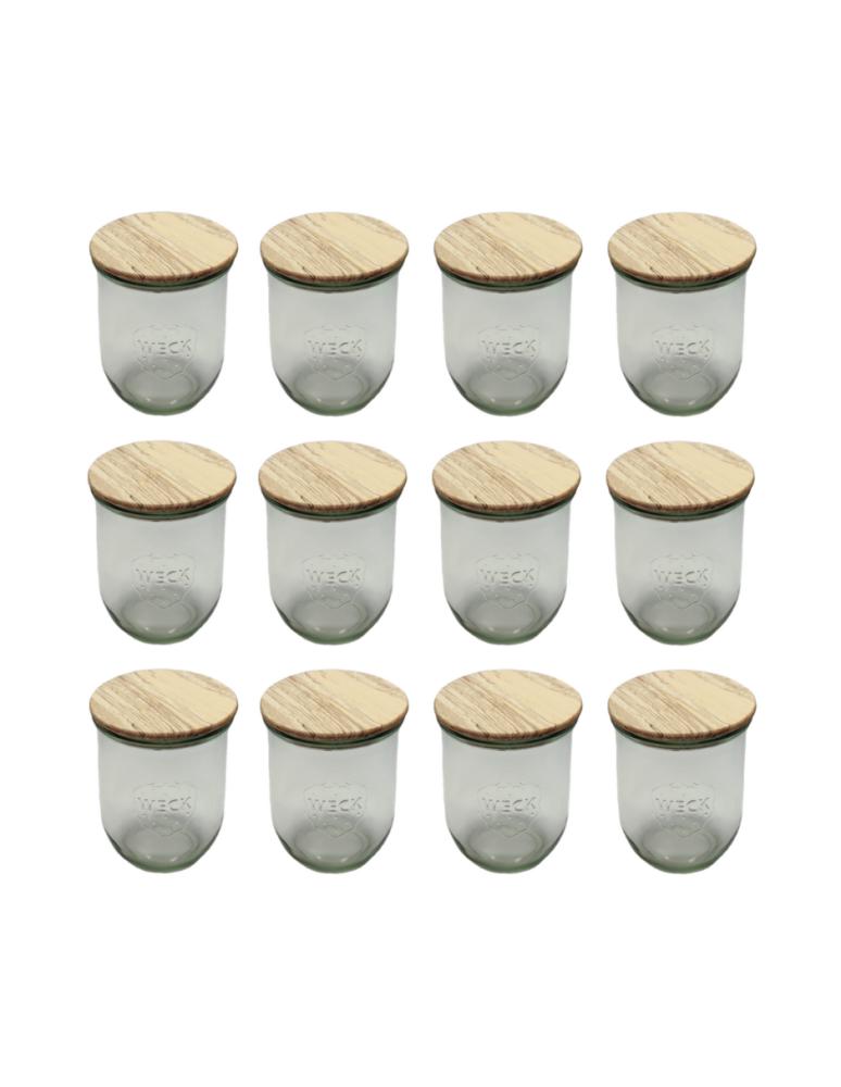 Słoiki i Dodatki - Słoiki WECK 12szt/ drewniane wieko słoik 1l 1062ml TULIP - product b2b.wamar.biz 3
