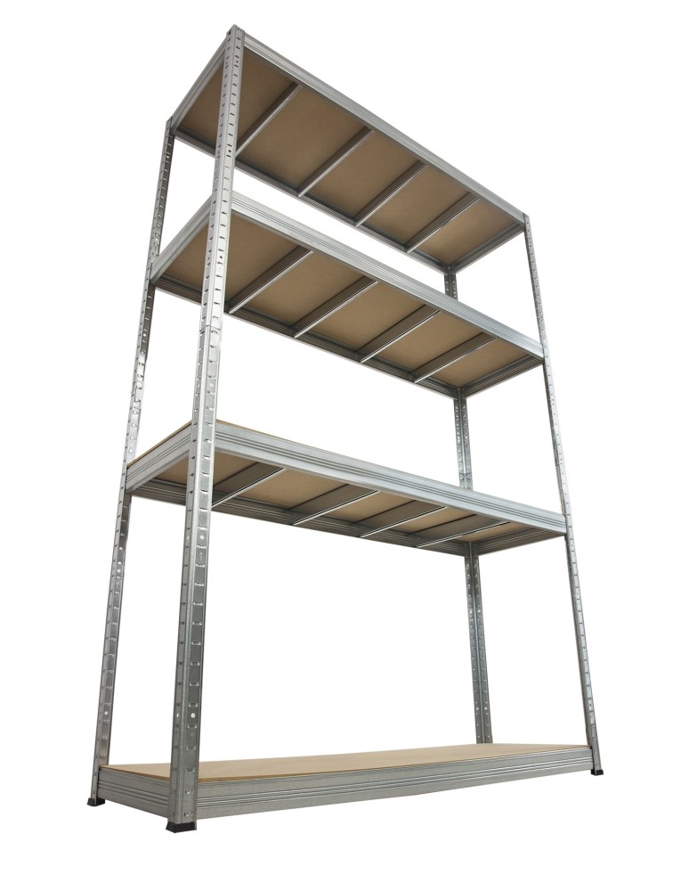 Regały Magazynowe - Regał Helios 180x90x35 cm 4 półki/400kg Ocynkowany - product b2b.wamar.biz 5