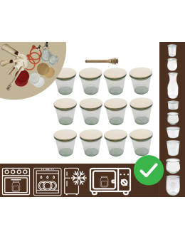 Słoiki WECK 12szt/ drewniane wieko, nabierak słoik 580ml MOLD
