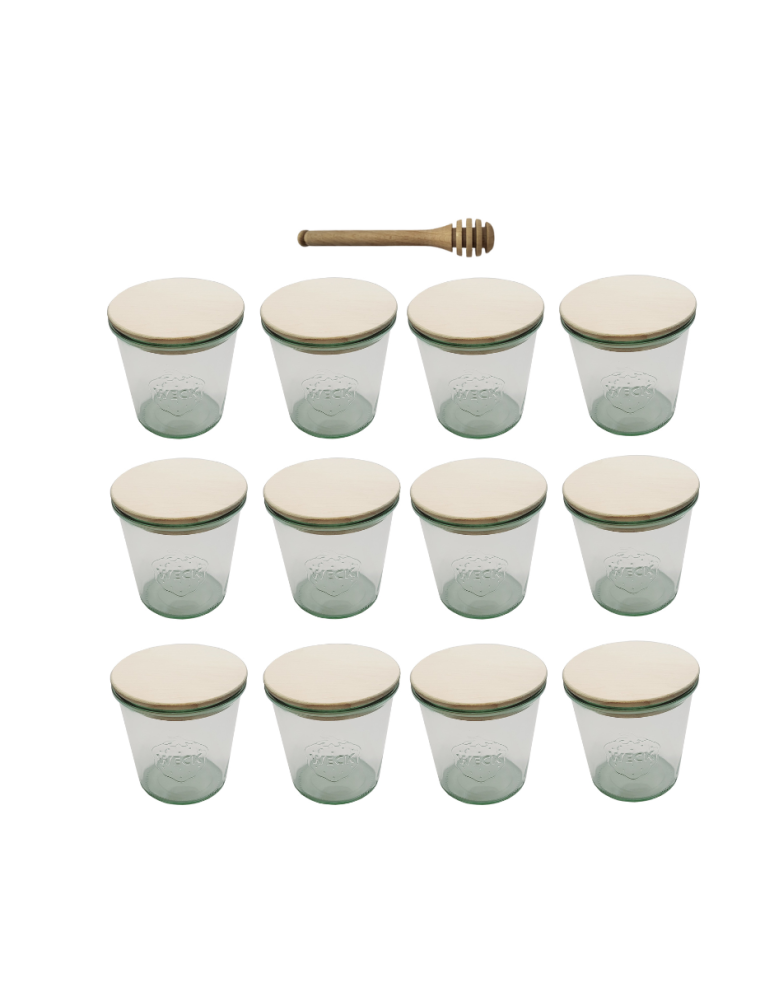 Słoiki i Dodatki - Słoiki WECK 12szt/ drewniane wieko, nabierak słoik 580ml MOLD - product b2b.wamar.biz 3