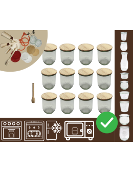 Słoiki WECK 12szt/ drewniane wieko, nabierak słoik 1l 1062ml TULIP