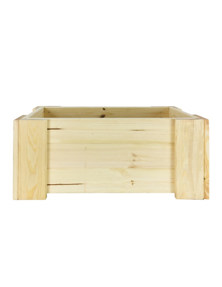 Grządki i Warzywniaki - Drewniana skrzynia balkonowa RDF /szer. 60cm/ Naturalna - product b2b.wamar.biz 5