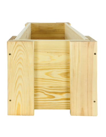 Grządki i Warzywniaki - Drewniana skrzynia balkonowa RDF /szer. 60cm/ Naturalna - product 7