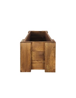 Drewniana skrzynia balkonowa RDF /szer. 60cm/ Brązowa - product 2