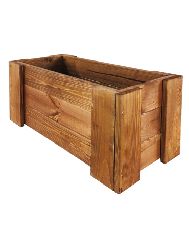 Grządki i Warzywniaki - Drewniana skrzynia balkonowa RDF /szer. 60cm/ Brązowa - product 4