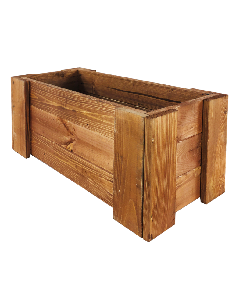 Grządki i Warzywniaki - Drewniana skrzynia balkonowa RDF /szer. 60cm/ Brązowa - product b2b.wamar.biz 4