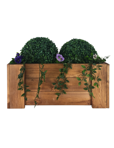 Grządki i Warzywniaki - Drewniana skrzynia balkonowa RDF /szer. 60cm/ Brązowa - product 7