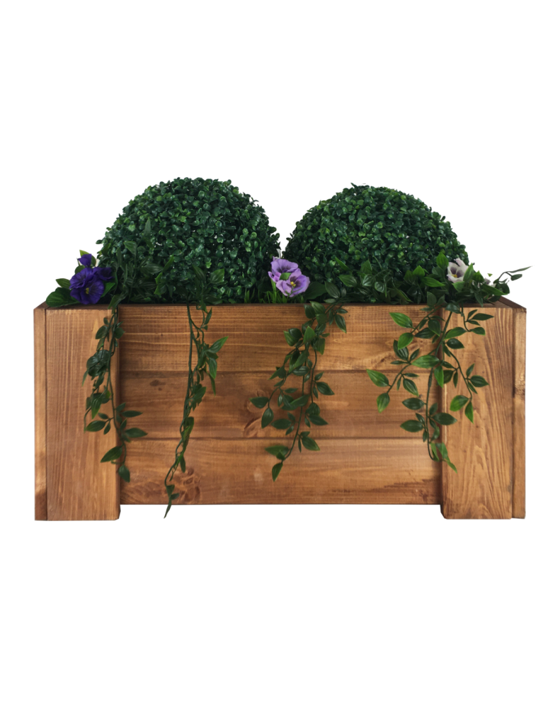 Grządki i Warzywniaki - Drewniana skrzynia balkonowa RDF /szer. 60cm/ Brązowa - product b2b.wamar.biz 7