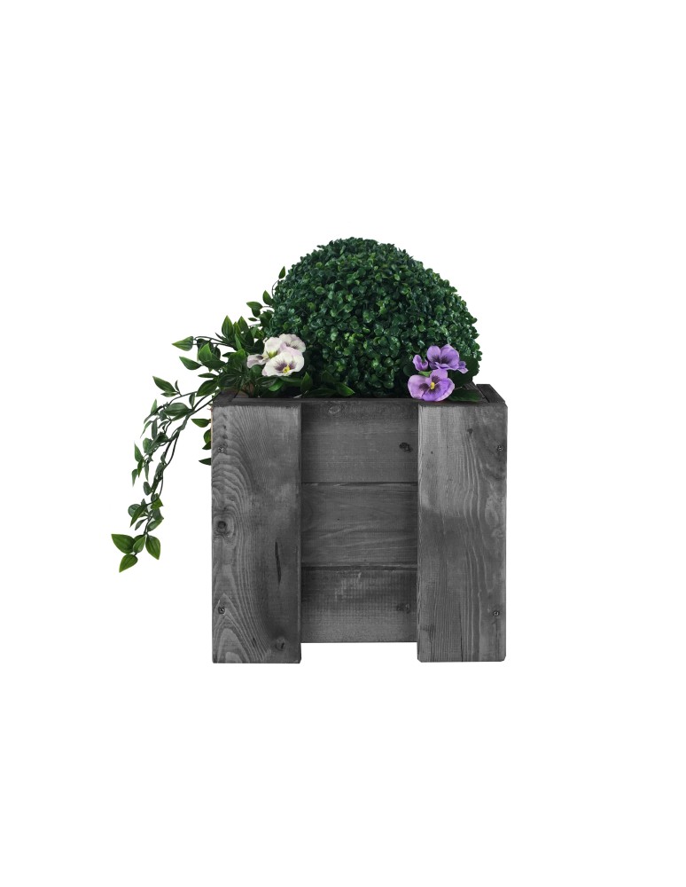 Grządki i Warzywniaki - Drewniana skrzynia balkonowa RDF /szer. 60cm/ Szary - product b2b.wamar.biz 5