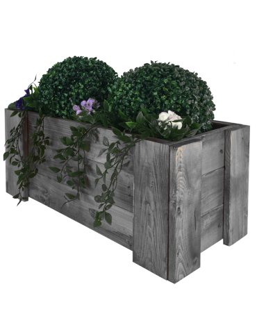 Grządki i Warzywniaki - Drewniana skrzynia balkonowa RDF /szer. 60cm/ Szary - product 6