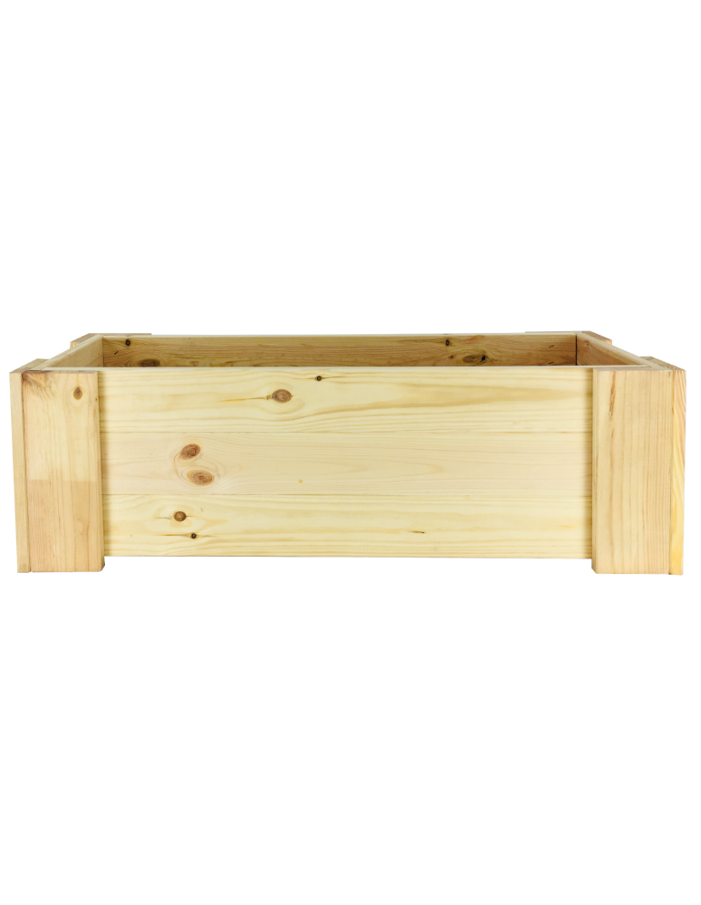 Grządki i Warzywniaki - Drewniana skrzynia balkonowa RDF /szer. 80cm/ Naturalna - product b2b.wamar.biz 2