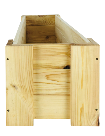 Grządki i Warzywniaki - Drewniana skrzynia balkonowa RDF /szer. 80cm/ Naturalna - product 4