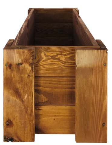 Drewniana skrzynia balkonowa RDF /szer. 80cm/ Brązowa - product 2