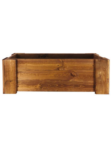 Grządki i Warzywniaki - Drewniana skrzynia balkonowa RDF /szer. 80cm/ Brązowa - product 3