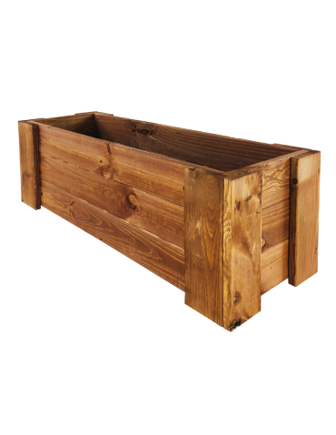 Grządki i Warzywniaki - Drewniana skrzynia balkonowa RDF /szer. 80cm/ Brązowa - product 4