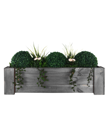 Grządki i Warzywniaki - Drewniana skrzynia balkonowa RDF /szer. 100cm/ Szara - product 4