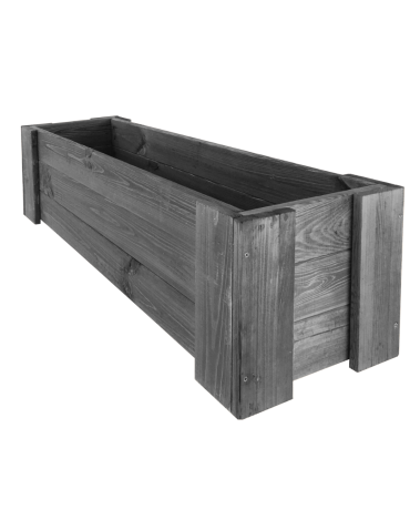 Grządki i Warzywniaki - Drewniana skrzynia balkonowa RDF /szer. 100cm/ Szara - product 6