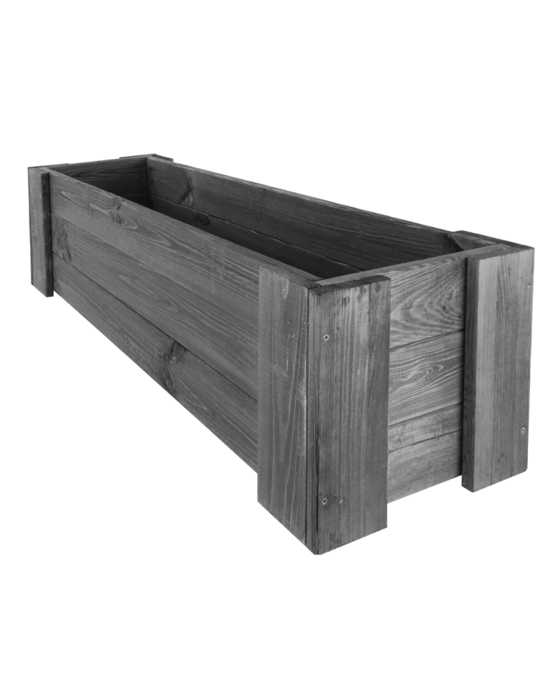 Grządki i Warzywniaki - Drewniana skrzynia balkonowa RDF /szer. 100cm/ Szara - product b2b.wamar.biz 6