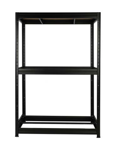 Regał na opony 177×120×60 cm/ 3 półki – Metalowy/ Czarny - product 2