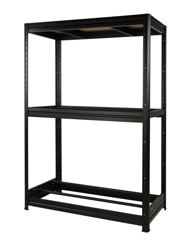 Regały - Regał na opony 177×120×60 cm/ 3 półki – Metalowy/ Czarny - product b2b.wamar.biz 3