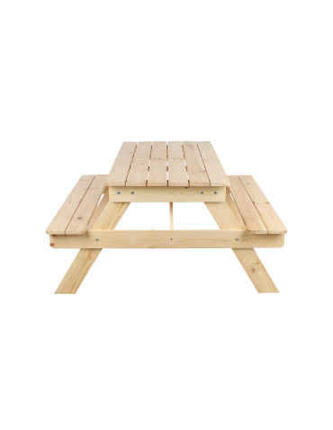 Art. Ogrodowe - Stół piknikowy z otworem na parasol SPD/110cm - Naturalny - product 5