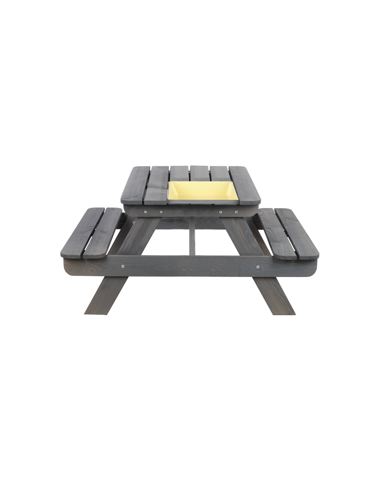 Art. Ogrodowe - Stół piknikowy z pojemnikiem i pokrywą SPD/110cm - Szary - product b2b.wamar.biz 4
