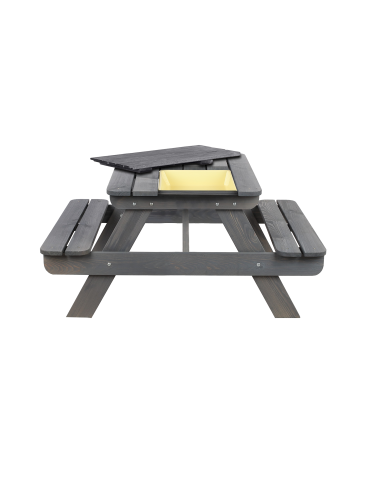 Stół piknikowy z pojemnikiem i pokrywą SPD/110cm - Szary - product 2