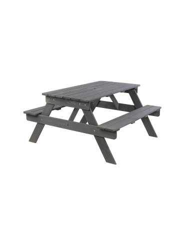 Art. Ogrodowe - Stół piknikowy z otworem na parasol SPD/110cm - Szary - product 3