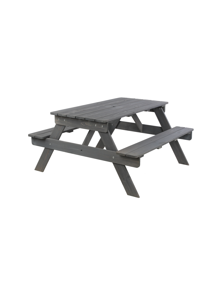 Art. Ogrodowe - Stół piknikowy z otworem na parasol SPD/110cm - Szary - product b2b.wamar.biz 3