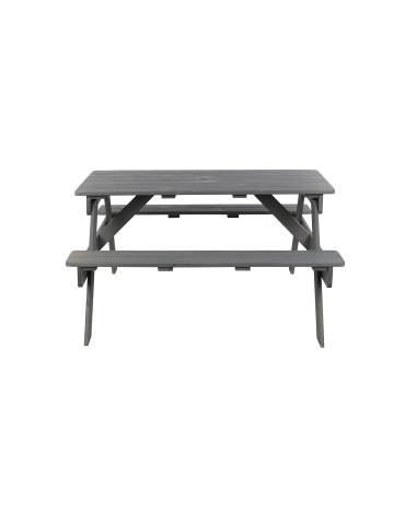 Art. Ogrodowe - Stół piknikowy z otworem na parasol SPD/110cm - Szary - product 4