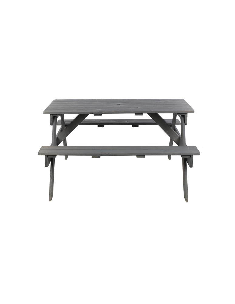 Art. Ogrodowe - Stół piknikowy z otworem na parasol SPD/110cm - Szary - product b2b.wamar.biz 4