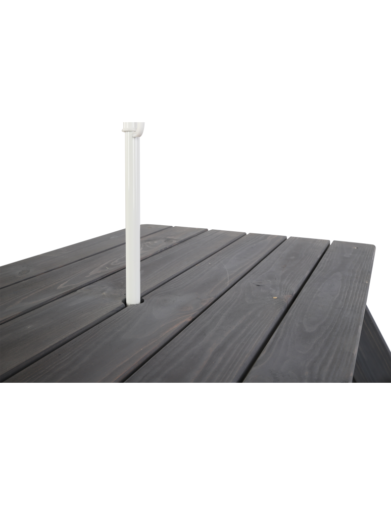 Art. Ogrodowe - Stół piknikowy z otworem na parasol SPD/110cm - Szary - product b2b.wamar.biz 6