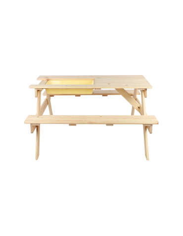 Art. Ogrodowe - Stół piknikowy z pojemnikiem i pokrywą SPD/110cm - Naturalny - product 3